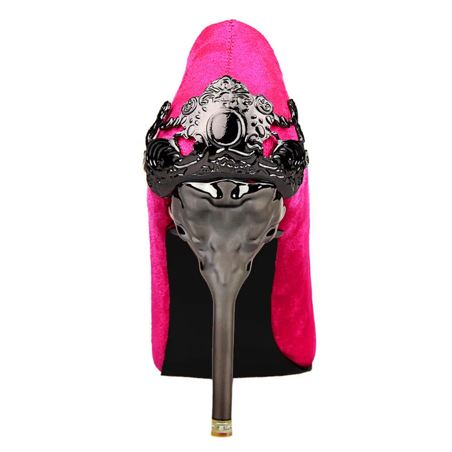 Solide Mode Pointu Pu rose Élégant Bout Nouvelles 2019 kaki Talons En Métal gold Pu pu Sculpté rose Mariage gris De Noir silver Pour Troupeau Chaussures rouge Femmes vert Hauts Rouge Profonde Peu fwfPvq