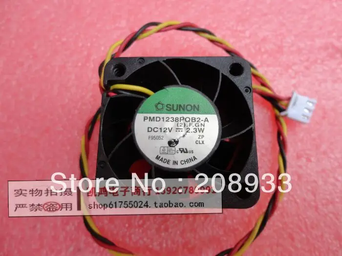 

For SUNON Sunon PMD1238PQB2-A 12V 2.3W 3.8CM 3828 3-wire +cooling fan