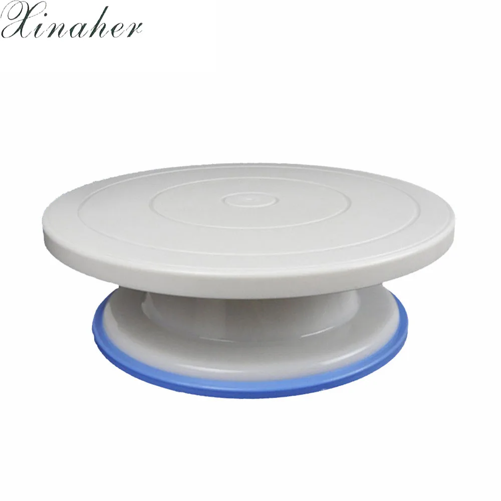 

XINAHER 27CM*7CM 360 degree rotating cake decorating turntable Cake Decorating Stand Platform Cake Baking Tool