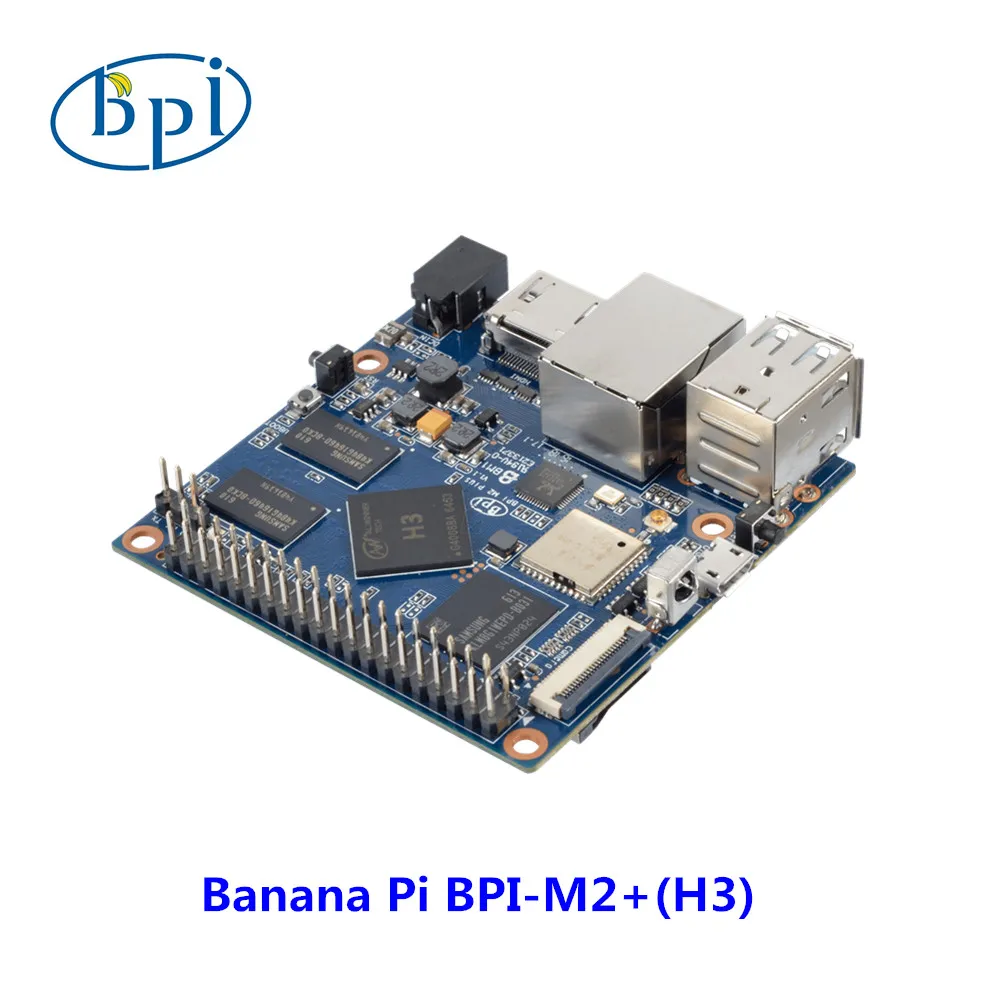 m2 + Placa de Desenvolvimento Allwinner Chip Quad-core Soc Bpi-m2 Plus Banana pi h3 a7