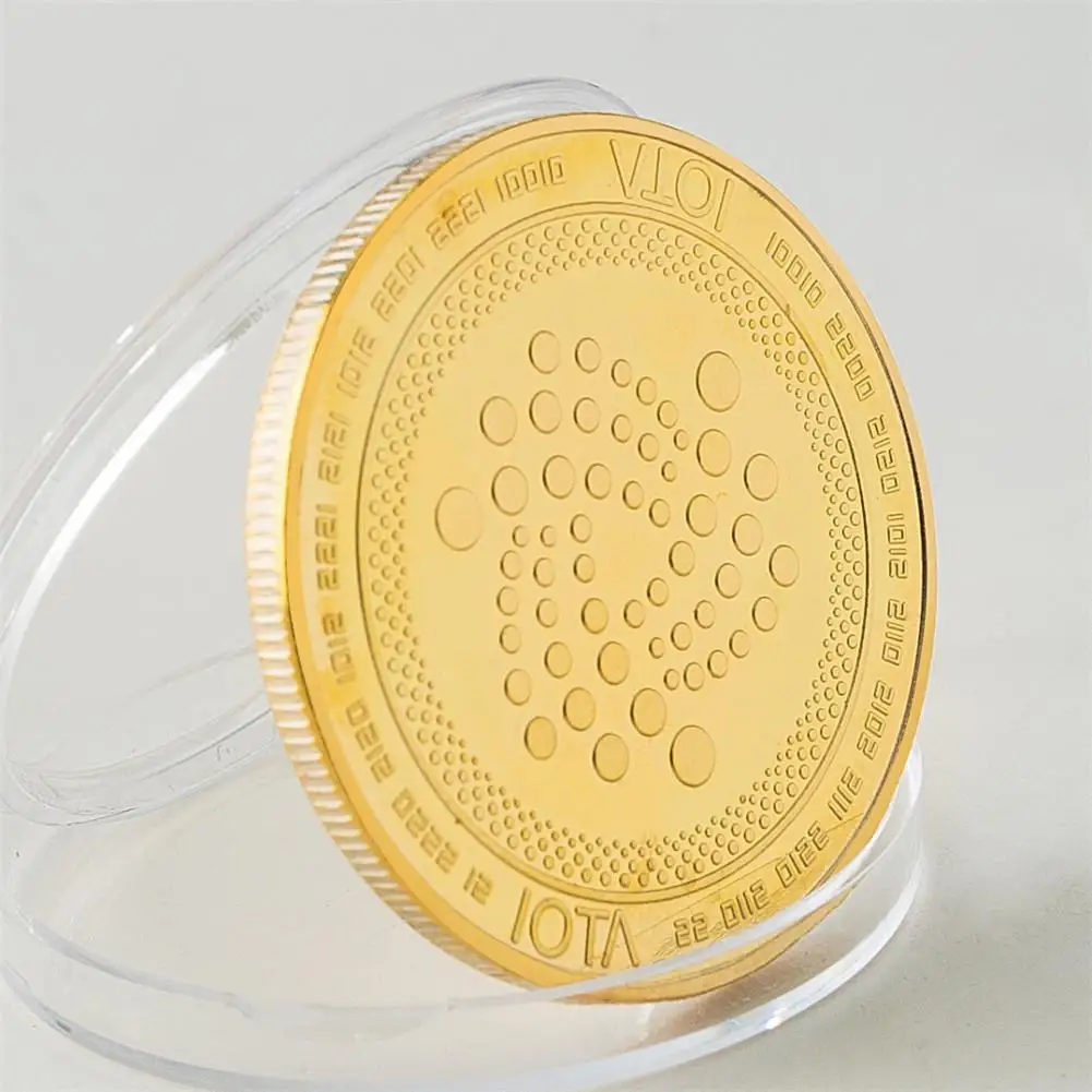 IOTA virtual digital currency Bitcoin embossed three-dimensional commemorative coin