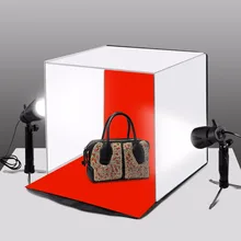 40*40cm Fiber Fabric Photo Softbox Studio Tent Shooting Lighting Soft Box+ 5 Colors Backdrop Photography Studio Kit Accessories