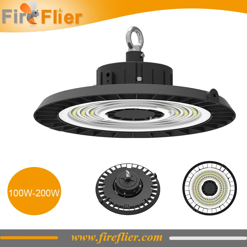 100W 150W 200W 250W UFO LED High Bay Light Industrial Warehouse Factory UL DLC
