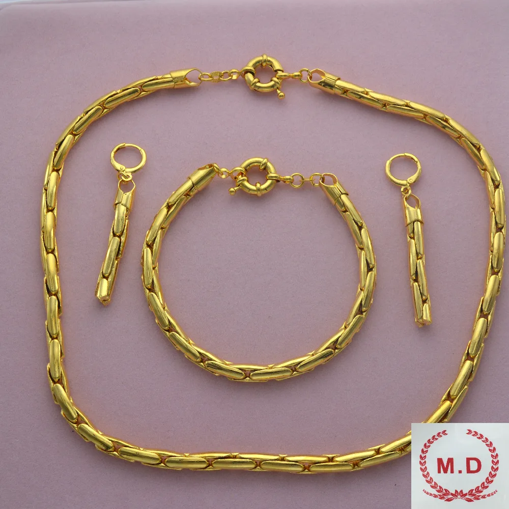 M.D Shop Jewelry Set For Women Wholesale "ITALY 750 "Gold Plated