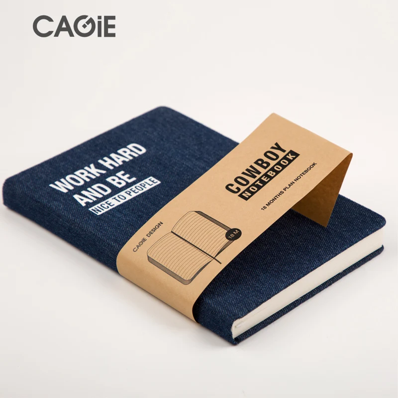 CAGIE Simple Notebook A5 Schedule Book 2018 Efficiency Manual Creative Cloth Diary 1PCS | Канцтовары для офиса и дома