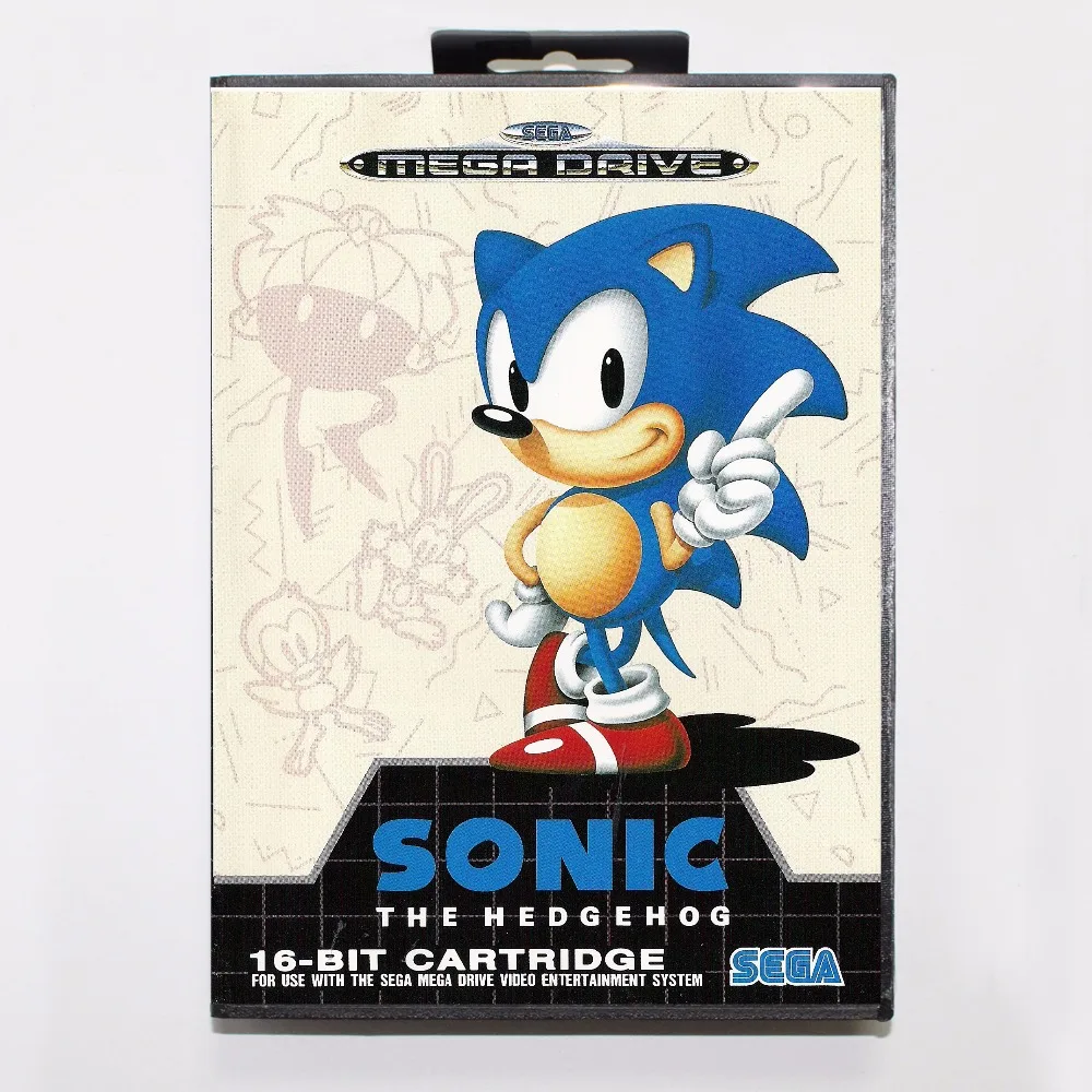 Звуковая Классика (aka Sonic зубная щётка подборка) игровой картридж 16 бит MD