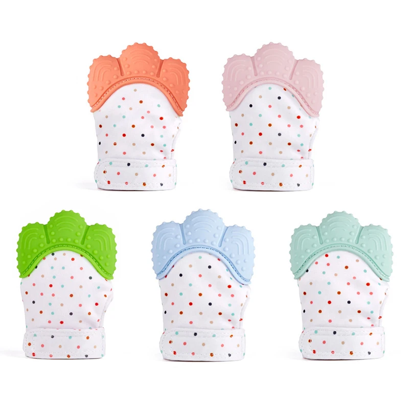 Mami&Babi Teether Pacifier Glove Baby Teething Chewable Nursing Beads