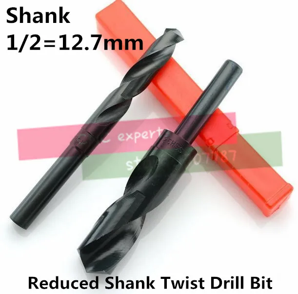 1 Pz 12Mm-40Mm 1/2 Inch Diametro Ridotto Shank Hss Twist Drill Bit (12/13/14/15/16/17/18/19/20/21/22/23/24/25/26/28/30/32/35/38/40Mm)