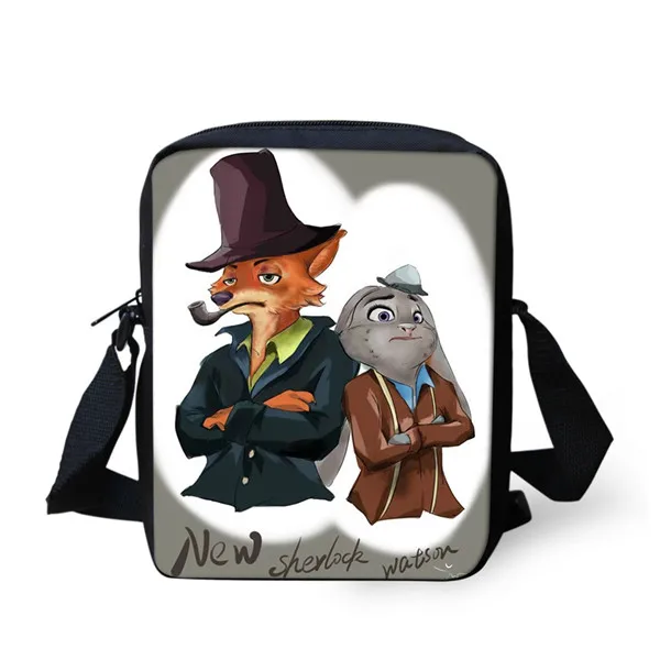 CDWX061E Thikin Zootopia сумка на плечо для детей девочек мини квадратная сумка-мессенджер для детей Кролик путешествия через плечо Versipacks сумка с персонажем мультфильма - Цвет: CDWX061E