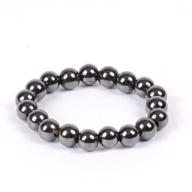 Best Price Women Black 6/8/10 Cool Magnetic Bracelet Beads Hematite Stone Therapy Health Care Magnet Hematite Beads Bracelet Men's Jewelry