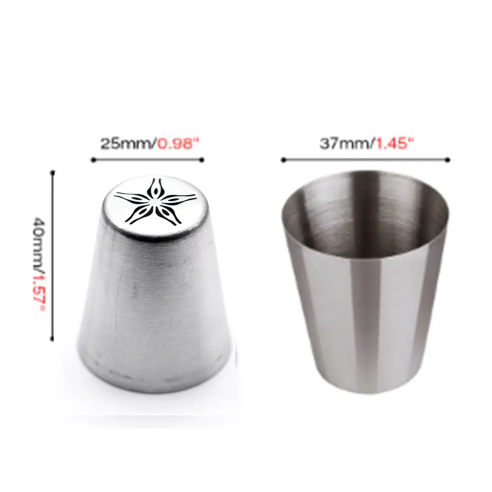 LINSBAYWU Russian Tulip Flower Cake Icing Piping Nozzles Decorating Tips Baking Tool #9 LINSBAYWU Russian Tulip Flower Cake Icing Piping Nozzles Decorating Tips Baking Tool #9