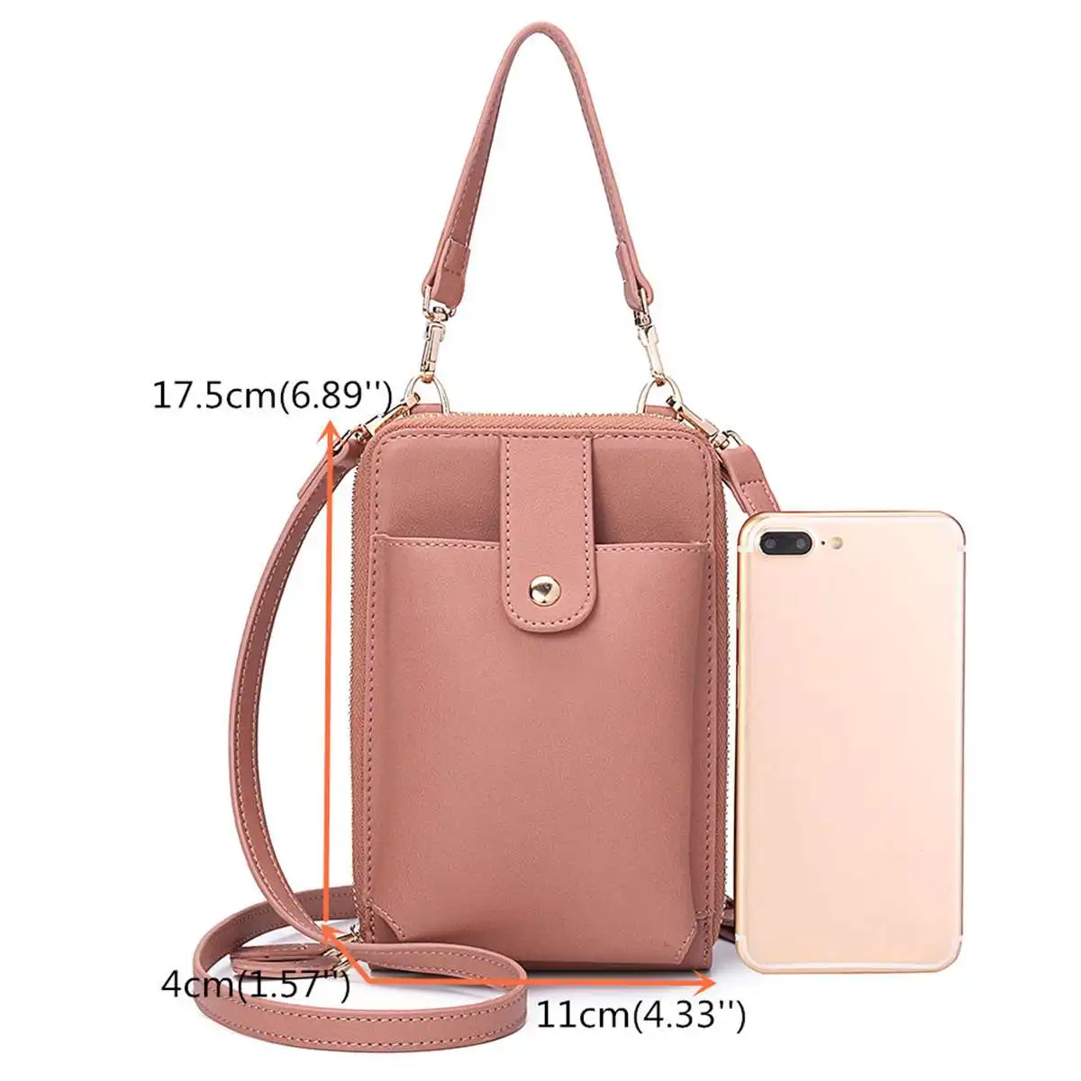 Brand Mini Crossbody Shoulder Bag Women High Quality Cell Phone Pocket Ladies Purse Clutch Fashion PU Leather Handbags Female