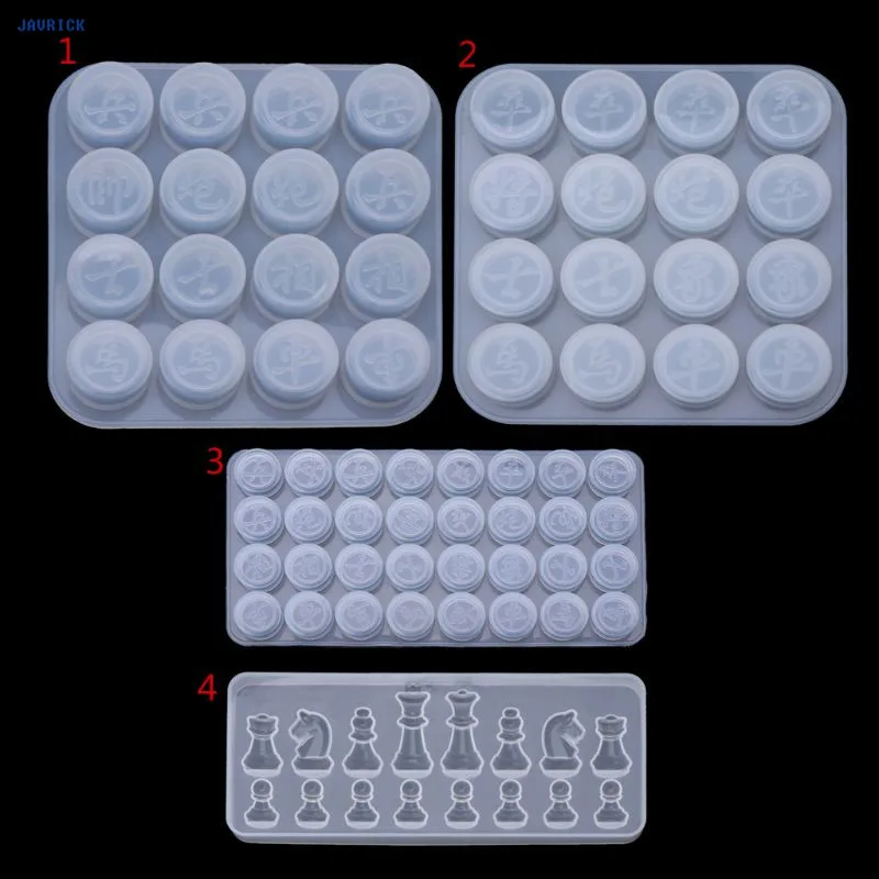 JAVRICK Международная китайская в форме шахмат силиконовая форма эпоксидная смола, форма формы подвески