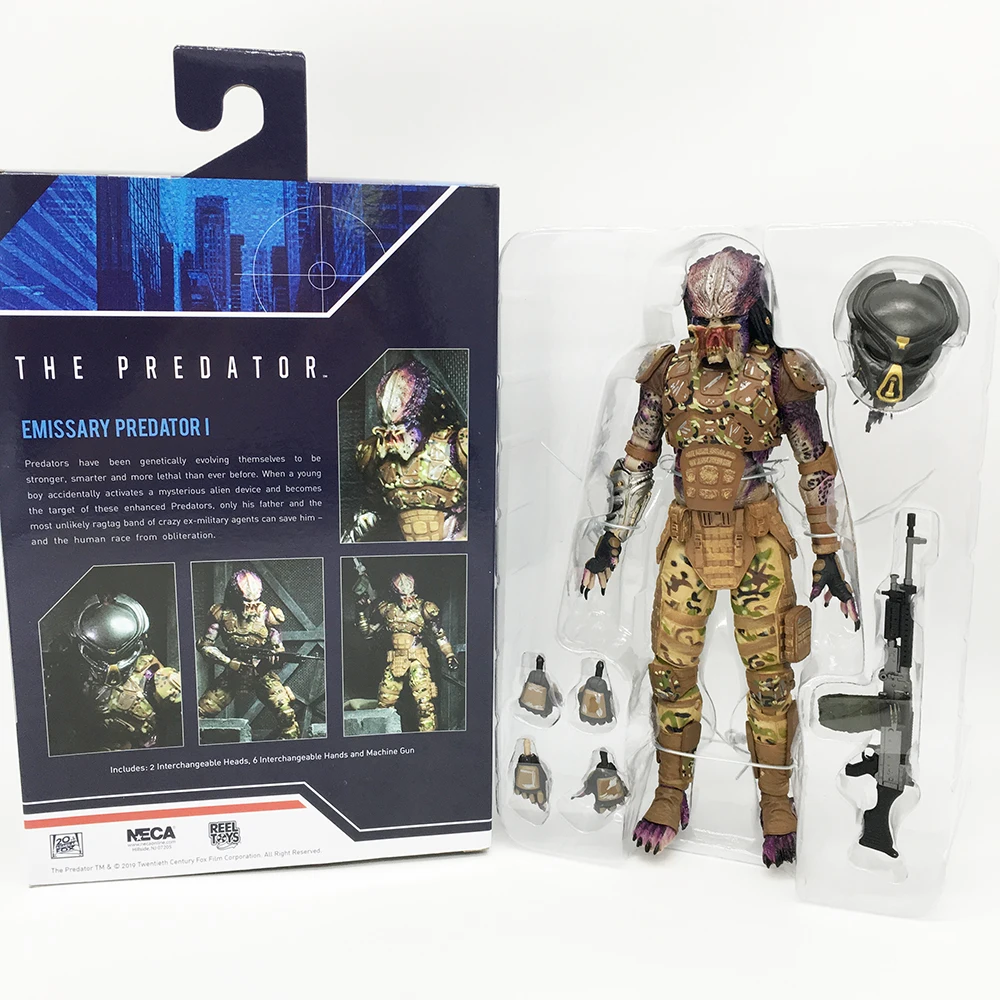 18 см NECA The Emissary Predator Фигурки Коллекционная модель игрушки