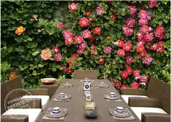 Пользовательские фото 3d обои нетканый настенные цветы розы стены комнаты украшения живопись 3d настенные фрески обои для стен 3 D
