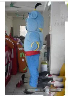 

High quality the head Deluxe adult blue aladdin genie mascot costume for adult to wear