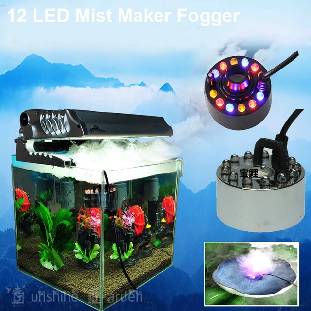 Buy 12 LED Mist Maker Fogger Water Fountain Pond Fog