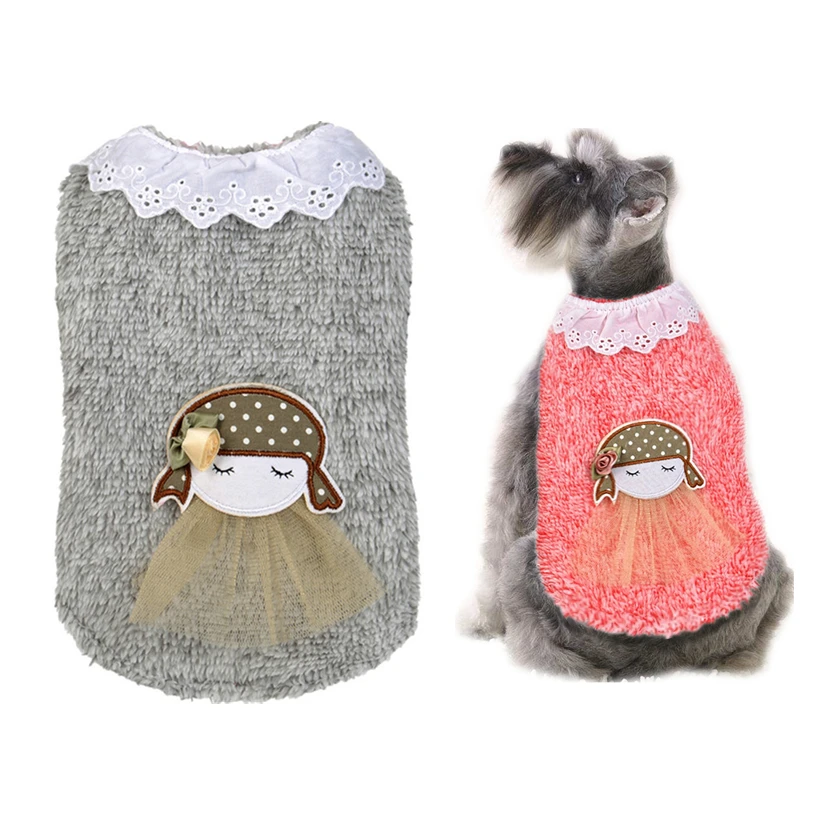 Pet Clothes Winter Dog Clothes Pet Puppy Little Girl With Sweater Charm