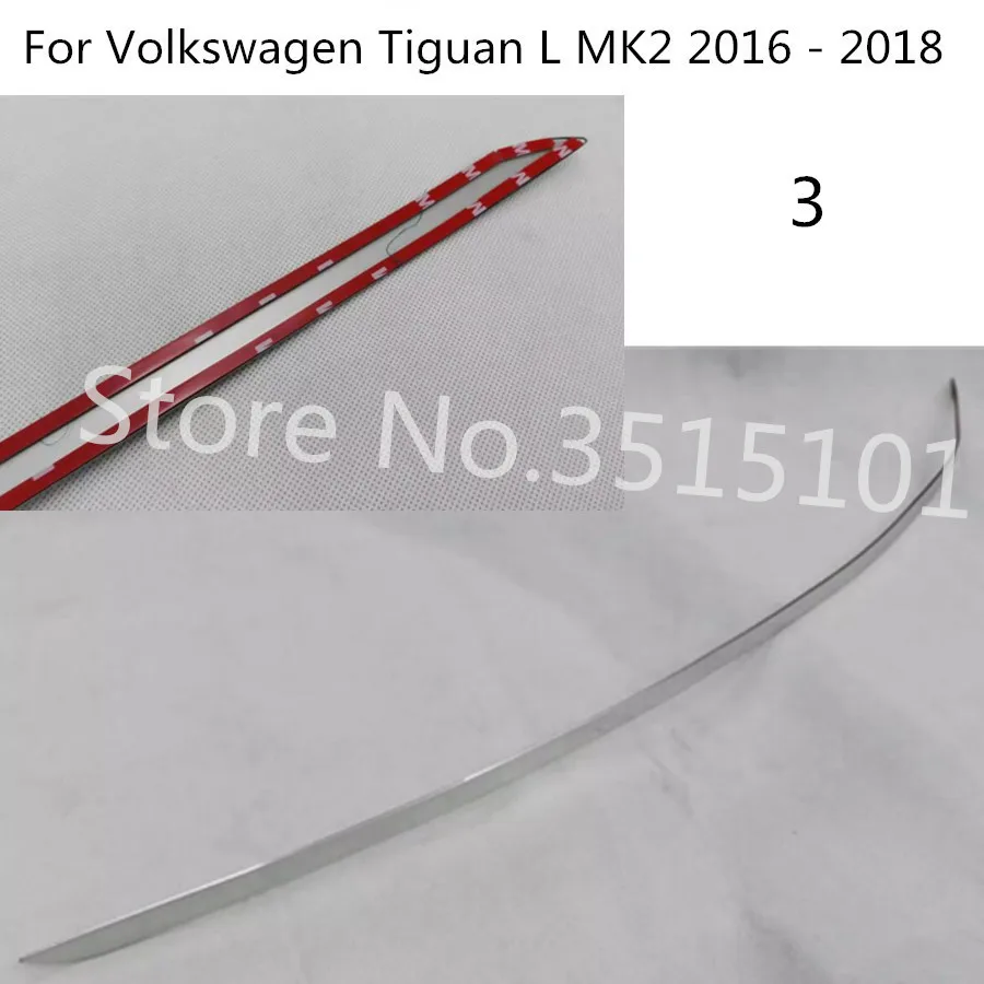 Накладка на заднюю дверь автомобиля задняя рама для Volkswagen VW Tiguan L TiguanL MK2 2016 2017 2018