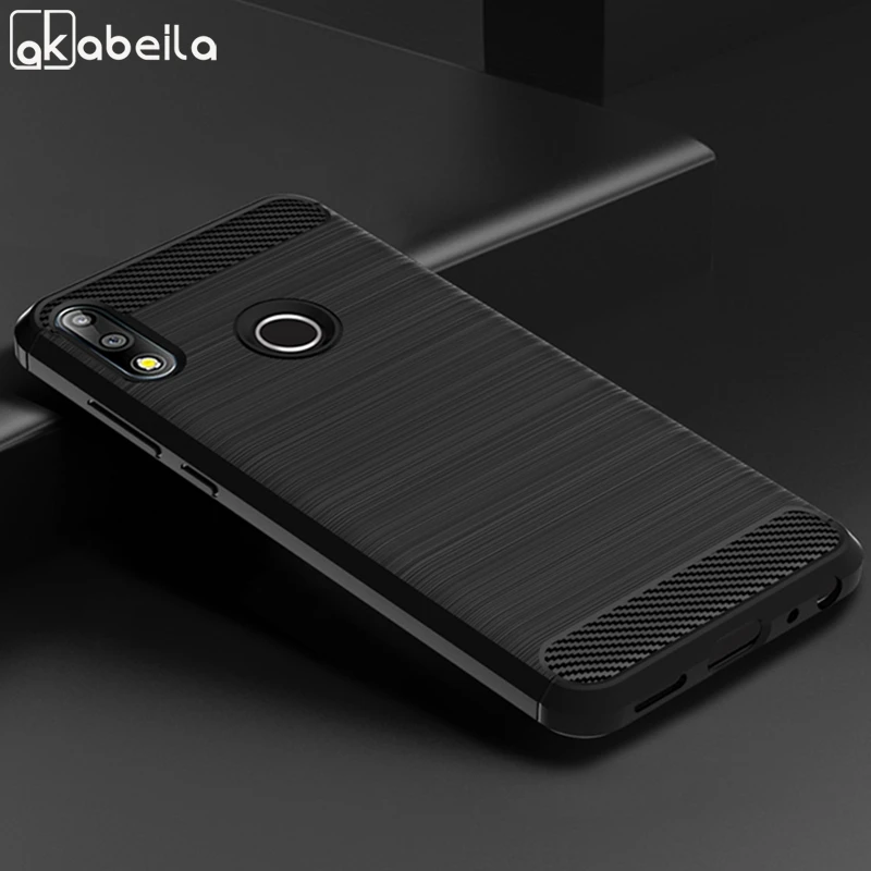 

Rugged Case For Asus Zenfone Max Pro M2 ZB631KL Case Silicone Cover For Zenfone MaxPro M2 Phone Bags Carbon Fiber Soft TPU