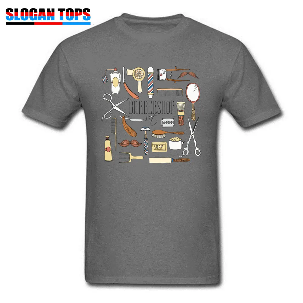 Mens 2018 New Printed Tees Crewneck NEW YEAR DAY Pure Cotton Tshirts Party Short Sleeve barbershop appliances Tees barbershop appliances carbon
