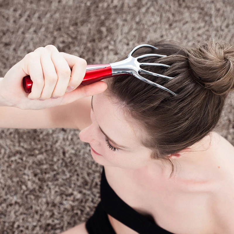 Massage For Head Claw Scalp Vibrating Comb Battery Relaxation Mezorollar Acupuncture Electric Hand Hold Health Red Instruments Massage For Head Claw Scalp Vibrating Comb Battery Relaxation Mezorollar Acupuncture Electric Hand Hold Health Red Instruments