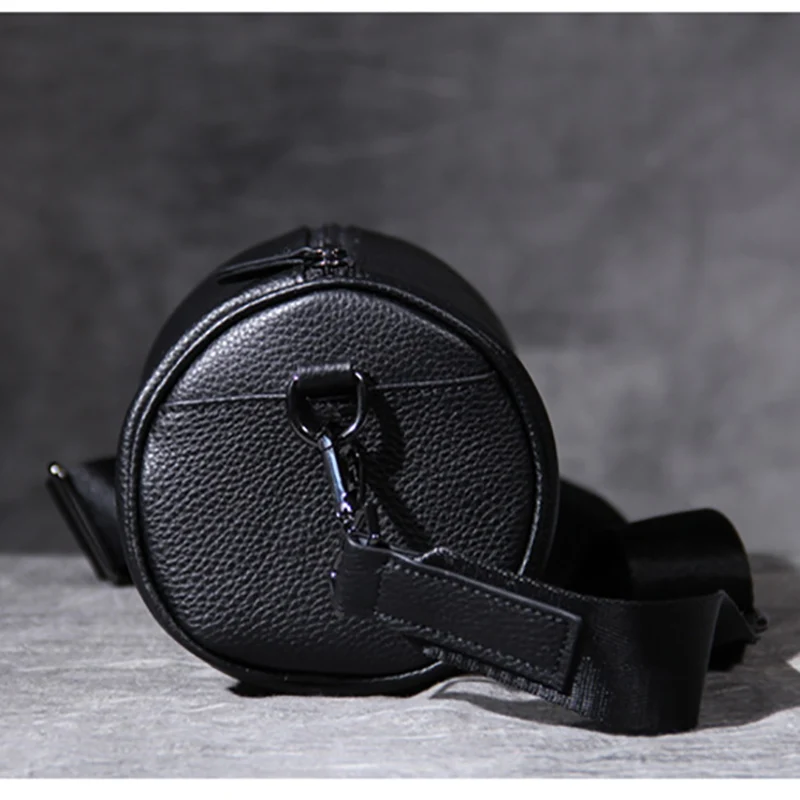 AETOO Head cowhide single shoulder crossbody bag male leather handmade chest bag casual fashion bucket bag