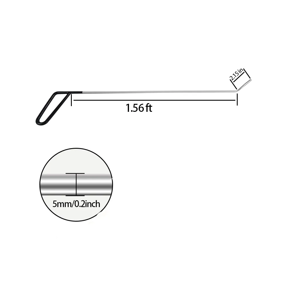 PDR инструменты, стержневые крючки, толкатель с клин для окна, идеально подходит для ремонта дверей и удаления вмятин - Цвет: Красный