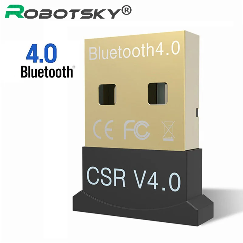 Robotsky Портативный USB Bluetooth адаптер беспроводной Bluetooth 4,0 ключ передатчик для Windows XP Vista 7/8/10