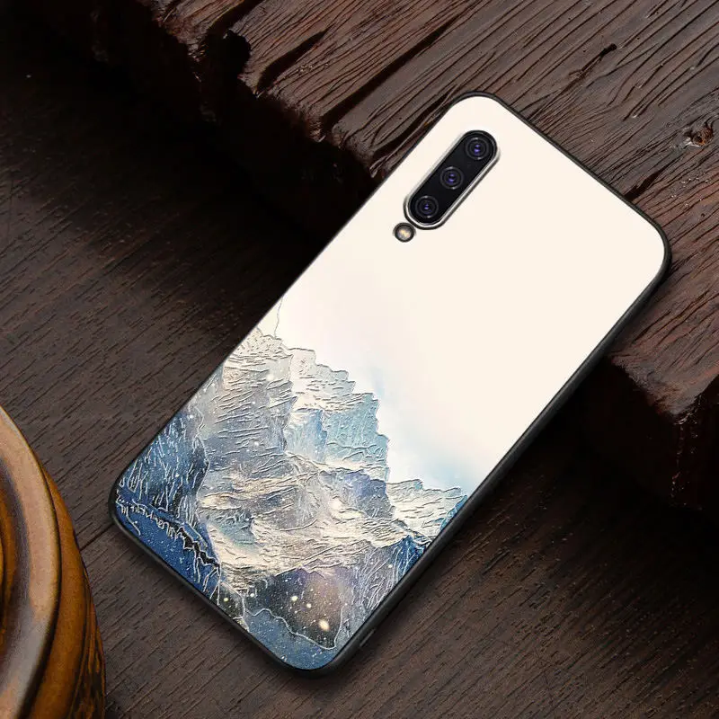 

Embossed vintage East Asian Chinese Japanese style case For xiaomi mi9 lite cc9, A3 cc9e phone shell cover case