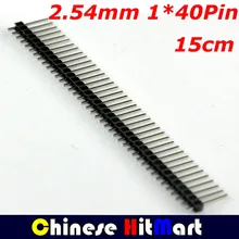 Wholesale 100 pcs/lot 2.54mm 40Pin Single Row male Header Connector Strip for Arduino Prototype Shield DIY 15cm #J007-1