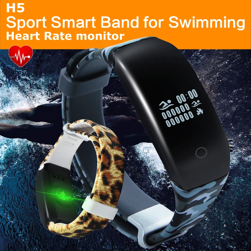 imágenes para Monitor de natación Deporte Banda Inteligente H5 Física Pulsómetro Rastreador inteligente Pulsera Bluetooth Impermeable IP67 Para ios Android imágenes para Monitor de natación Deporte Banda Inteligente H5 Física Pulsómetro Rastreador inteligente Pulsera Bluetooth Impermeable IP67 Para ios Android