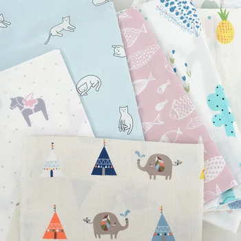 

Cloth Width 2.5 Meters Children's Baby Cartoon All Cotton Baby Pure Cotton Sleeping Bed Double Layer Gauze Fabric