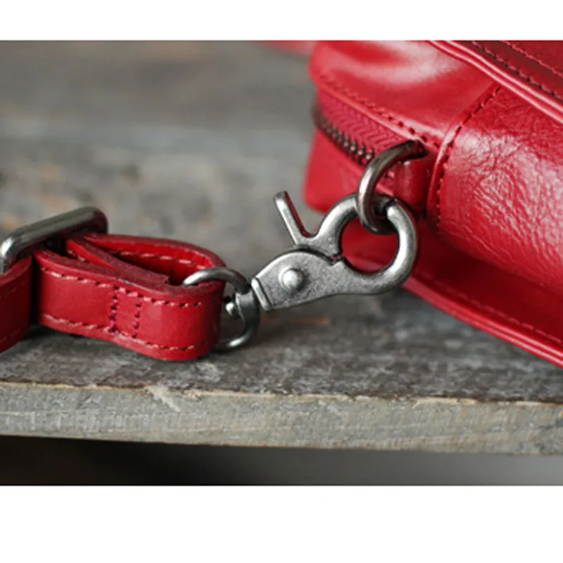 AETOO Literary retro handmade cowhide diagonal shoulder bag summer new women's bag tide leather multi-layer zipper small square