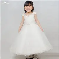 Yiaibridal Vestido Longo/розовые платья для девочек, вечерние платья из тюля с кружевом для причастия, Детские бальные платья для детей, FG77