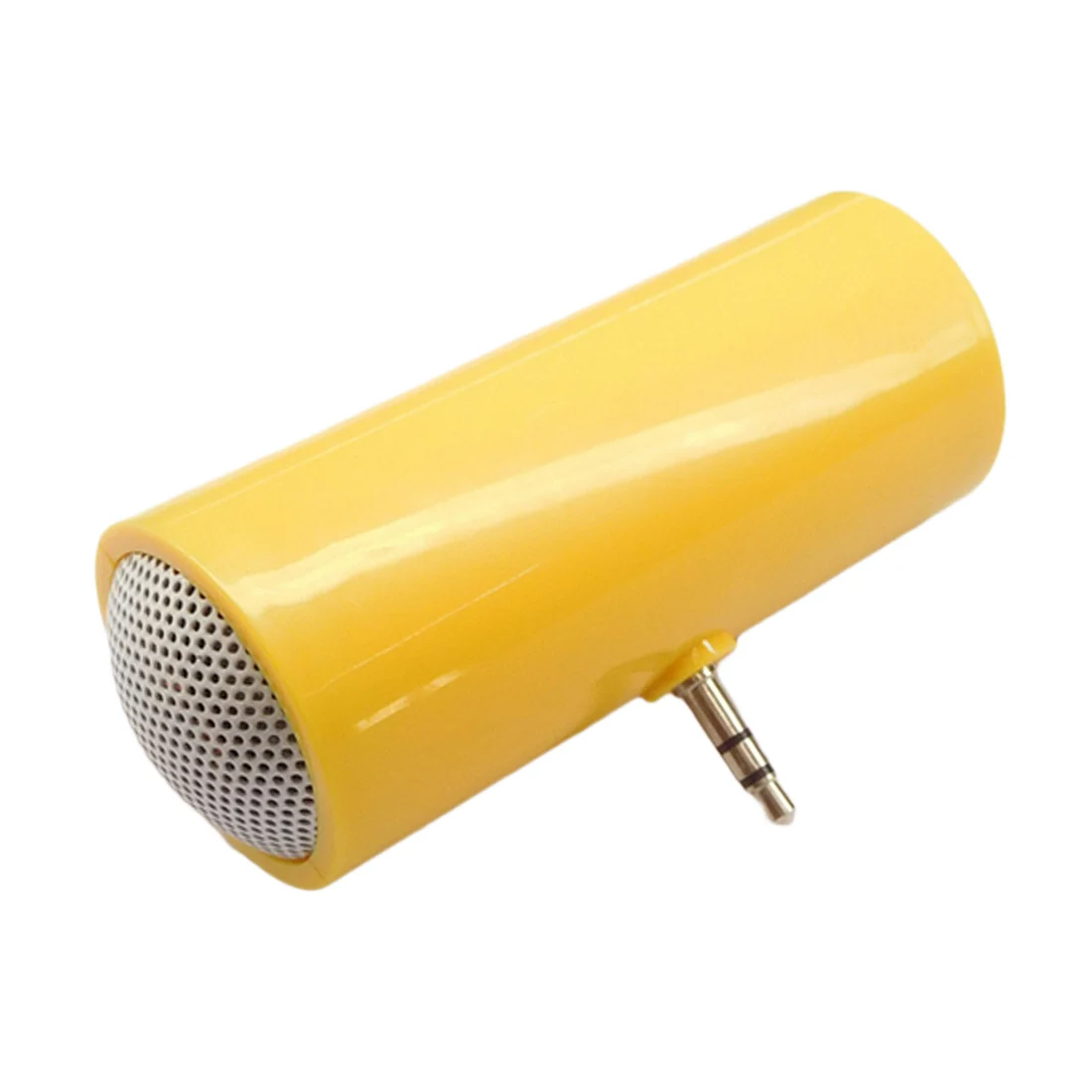 3,5 мм прямая вставка стерео мини динамик микрофон Портативный динамик MP3 музыкальный плеер Громкий динамик для мобильного телефона и планшета ПК - Цвет: Yellow