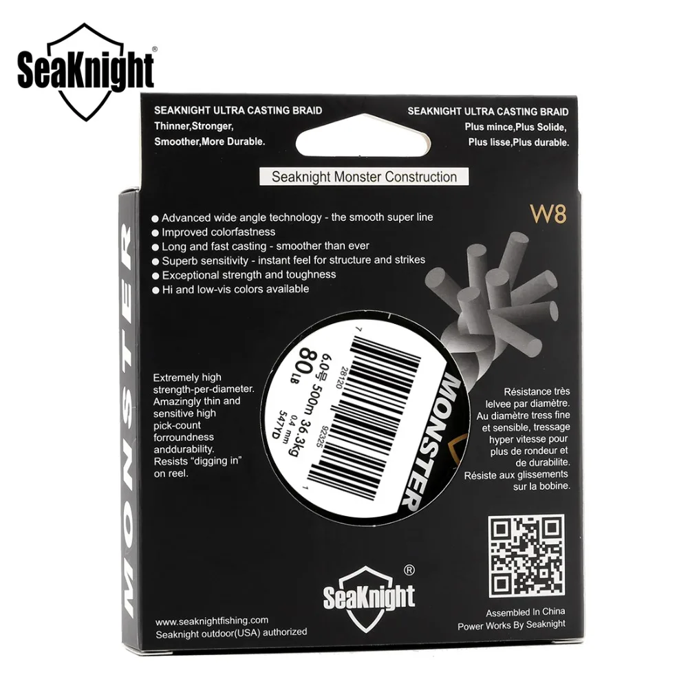 Новинка 2017 года SeaKnight W8 8 strands супер прочная леска 500 м PE рыболовная линия мульти