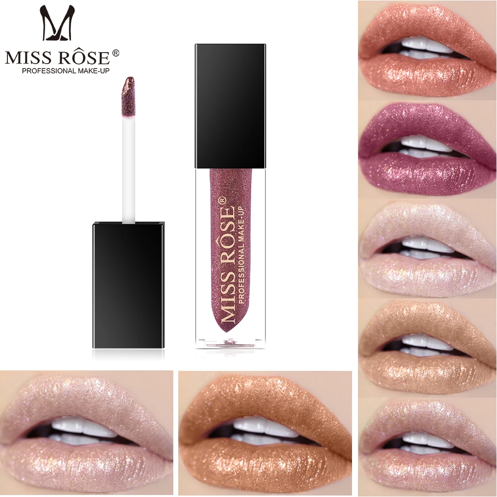 lipstick set miss rose Makeup 7 color pearl lip gloss is not easy to stick cup waterproof dazzling lip glaze make-up lipstick set miss rose Makeup 7 color pearl lip gloss is not easy to stick cup waterproof dazzling lip glaze make-up