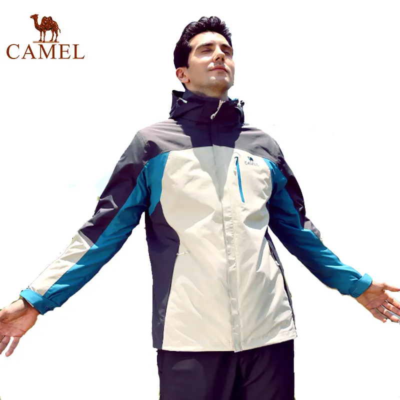 

CAMEL Men's winter Thick Winter Inner Fleece Jacket Warm Windproof Waterproof Outdoor Sport Coat Camping Hiking Male Jacket