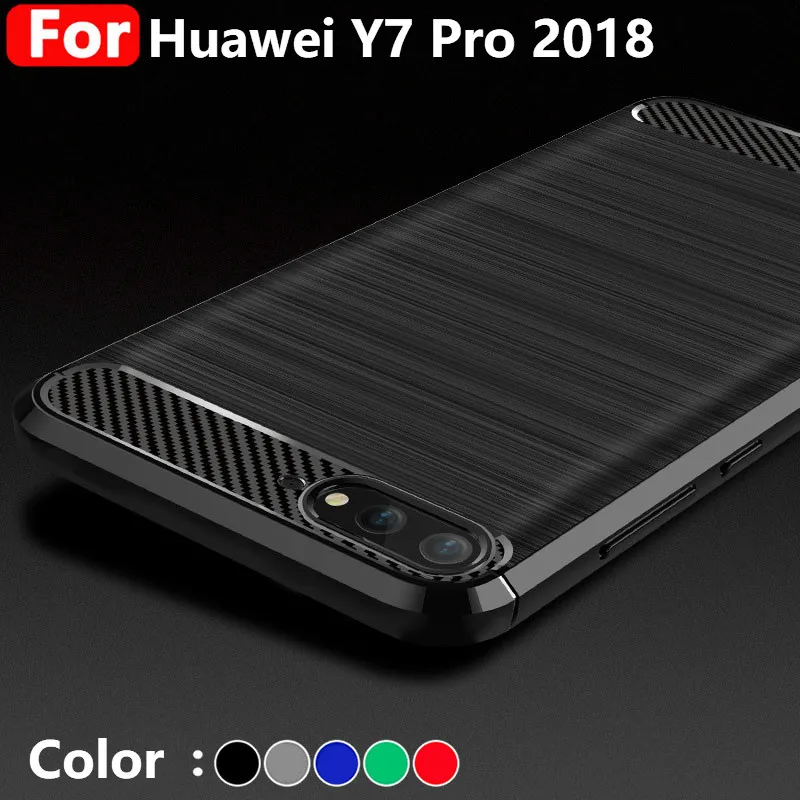 

For Huawei Y7 Pro 2018 Case Huawei Y7 Pro 2018 Cover On For Huawei Y7 Pro 2018 Premium Original Silicone Soft Hybrid Shell