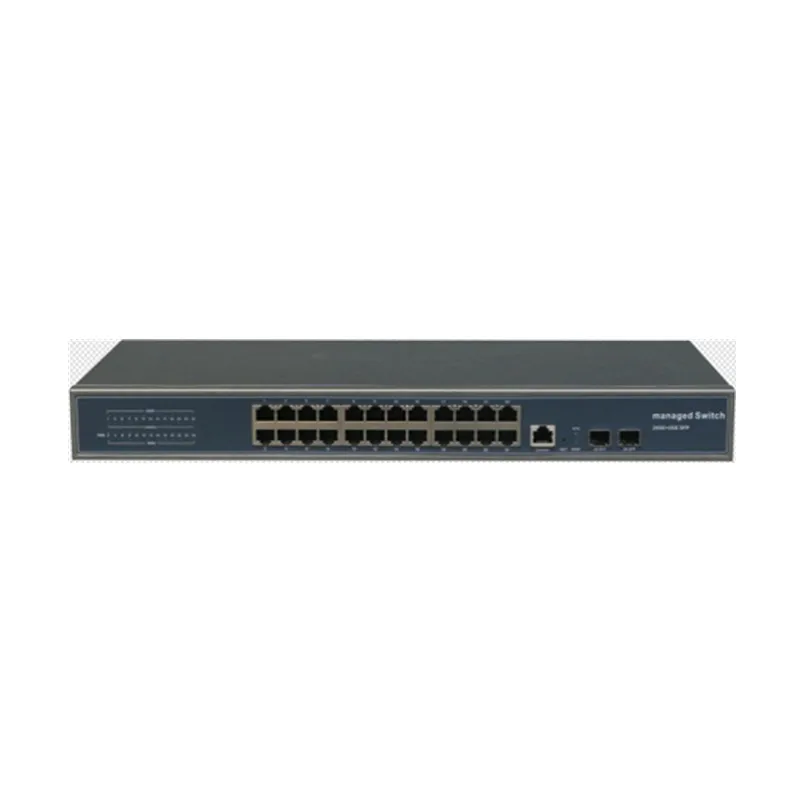 

24 Port 10/100/1000Mbps Ports Managed POE Switch With 2 Gigabit SFP Slots