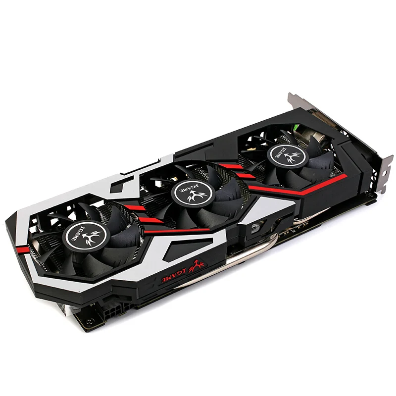 Красочные GPU iGame Ymir GTX1060 U6GD5 Топ GDDR5 три вентилятора один ключ над часами 1506-1809 МГц 192 бит DirctX 11 3* DP 1* HDMI DVI-D