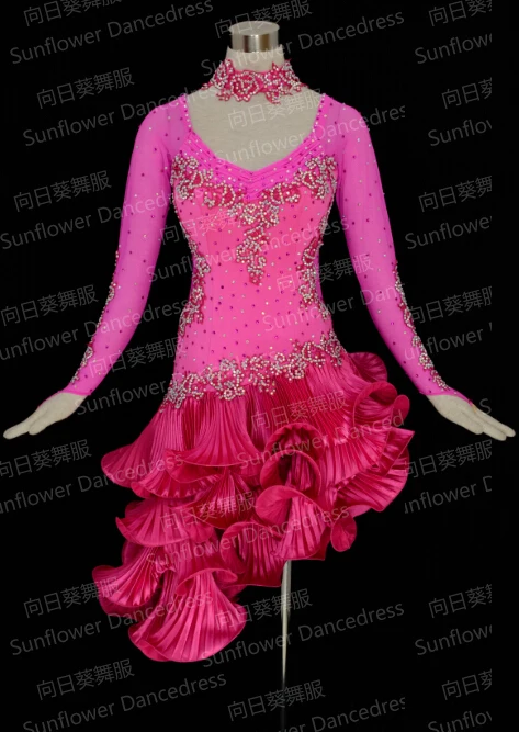 

Latin dance dress,ballroom dress Rumba Jive Chacha Ballroom Latin Dance Dress Girls Women, cha-cha dance dress,plum color,