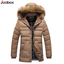 JOOBOX зимняя хлопковая куртка мужская куртка Высококачественная утепленная теплая парка Мужская hombre с капюшоном меховая куртка с хлопковой подкладкой 3XL