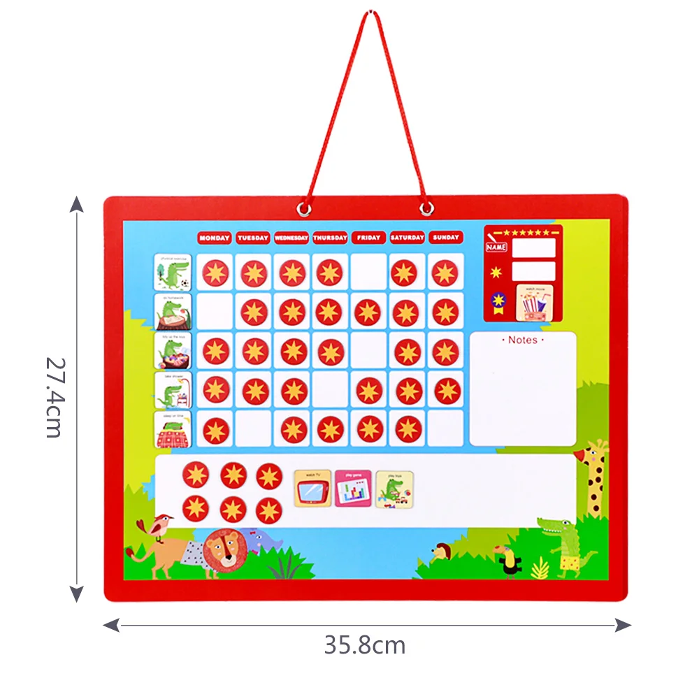 Еженедельная Магнитная награда за действия, Чор, диаграмма ответственности, доска для рисования, письма, подвесной календарь, стол, домашний декор для детей