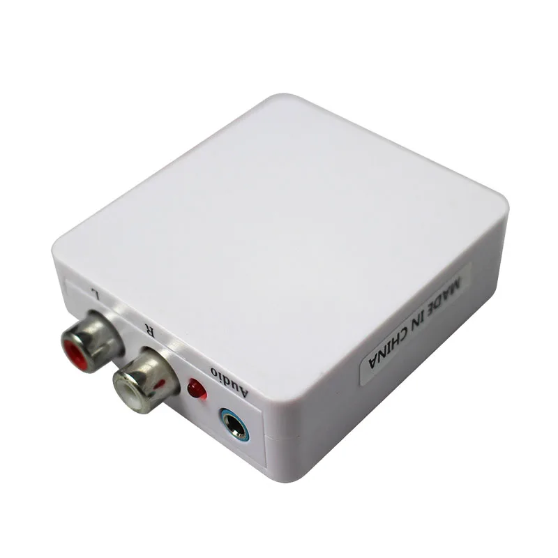 2 шт./лот высокое качество аналого-цифровой оптический коаксиальный Toslink сигнал RCA L/R аудио адаптер конвертер