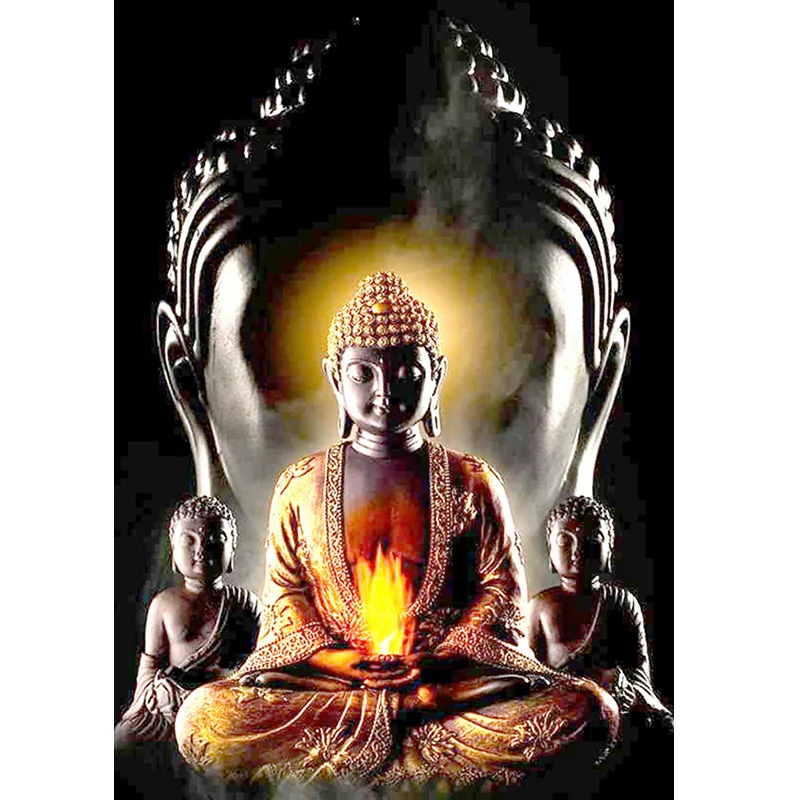 D SH 5D Diamond Embroidery DIY Diamond Painting Buddha Statue Diamond