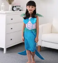 The Little Mermaid Costume Girls Fancy Princess Cosplay Dresses Size Fashion Girls Dress