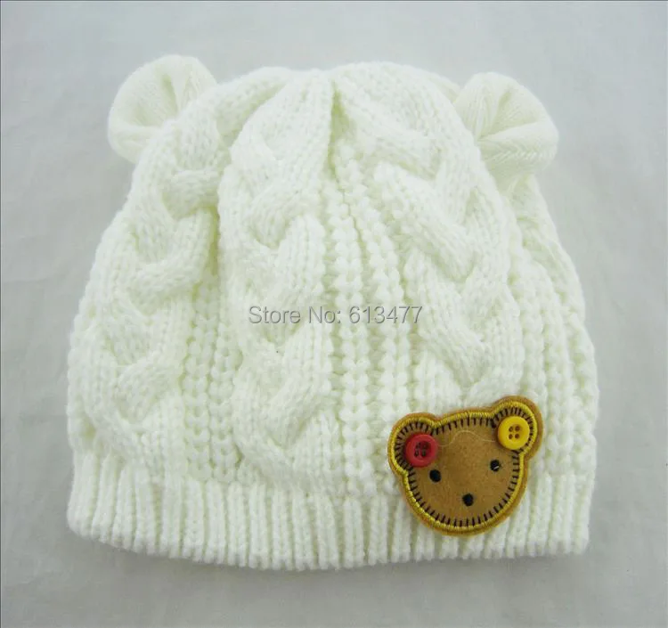 Теплые зимние вязаные шапки для мальчиков и девочек/комплекты шляпы, шарфы, ошибки/пчеловодства младенцев Шапки beanine для chilld 1 шт./лот MC02
