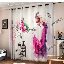 New Blackout curtains fabric 3d curtains for bedroom ready made blinds Christmas window curtains kids room curtains living room